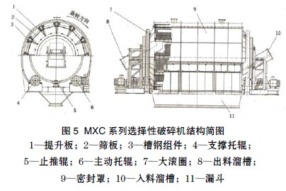 選擇性破碎機結構簡圖